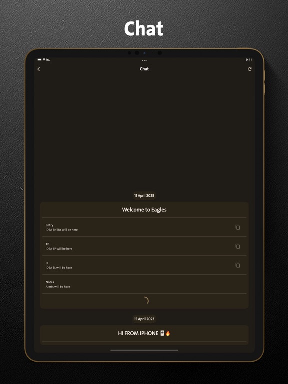Eagles Organization iPad  Screenshots