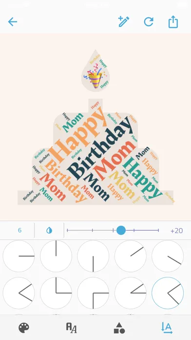 Zrzuty ekranu Reesha - Word Cloud Generator