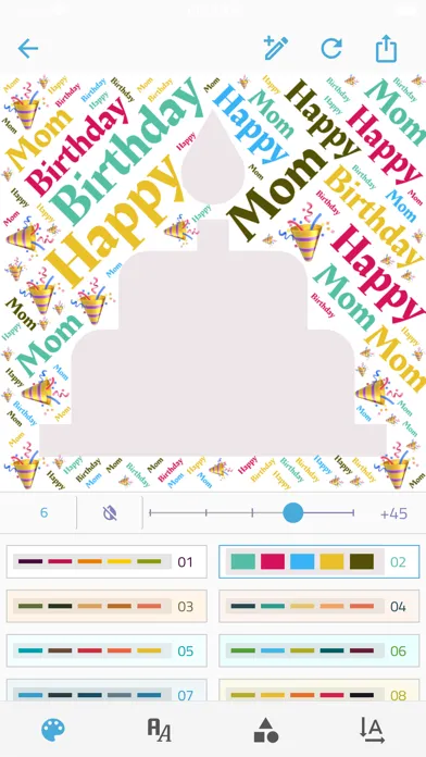Zrzuty ekranu Reesha - Word Cloud Generator