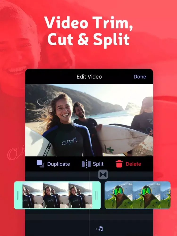 Trim and Cut Video Editor iPad  Screenshots
