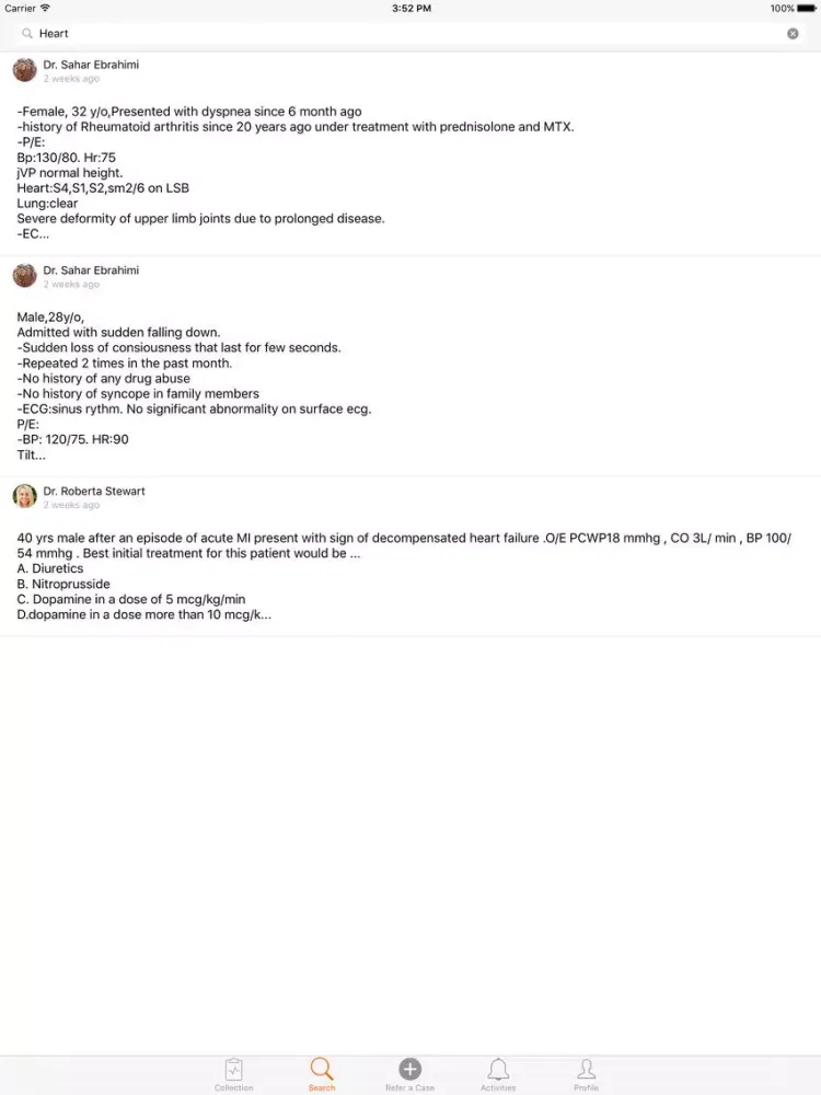 Referim | share a case, collaborate and promote your expertise iPad  스크린샷