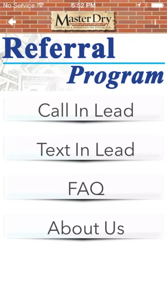 Master Dry Referral Program سکرین شاٹس