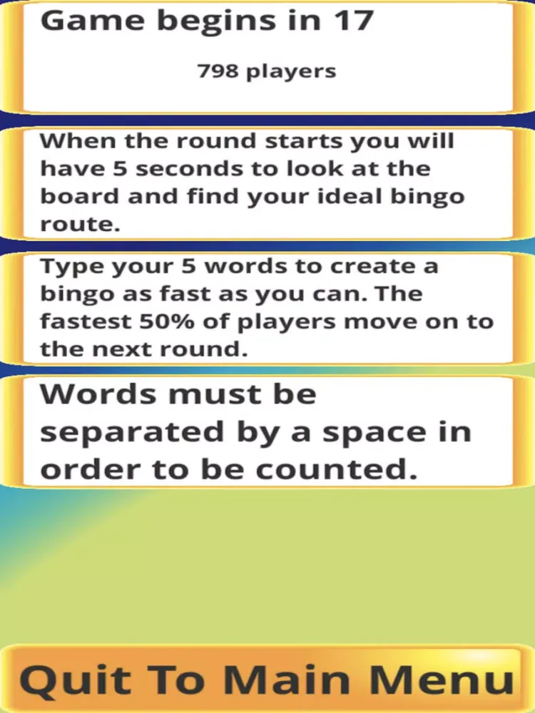 Tangkapan skrin Tingo The Text Game iPad 