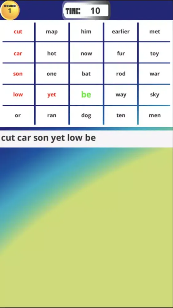 Tangkapan skrin Tingo The Text Game