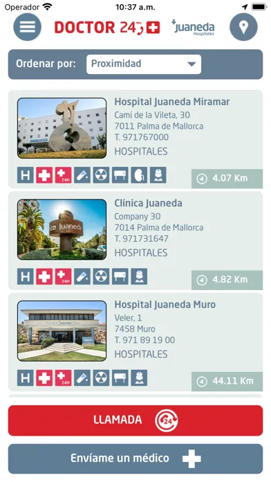 Mallorca Medical Assistance Screenshots