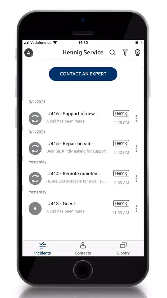 Hennig Service Screenshots