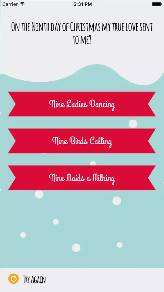 The Twelve Days of Christmas Quiz 스크린샷