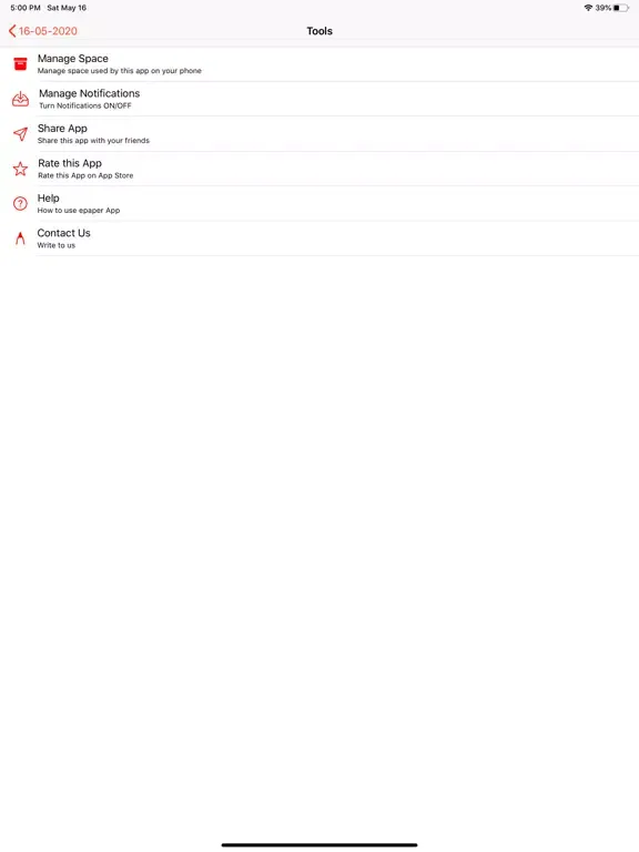 Zrzuty ekranu Ajit epaper iPad 