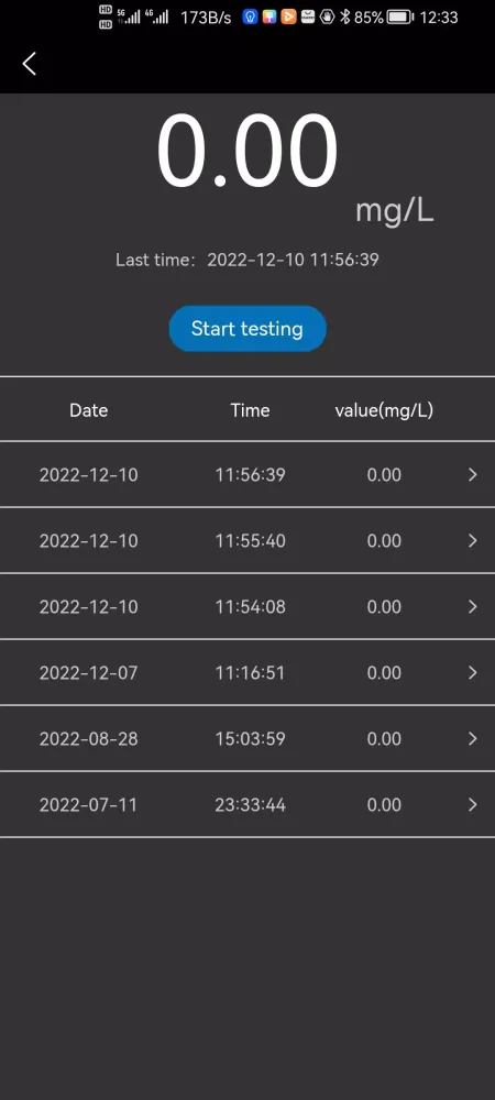 Alcohol Sensor Screenshots
