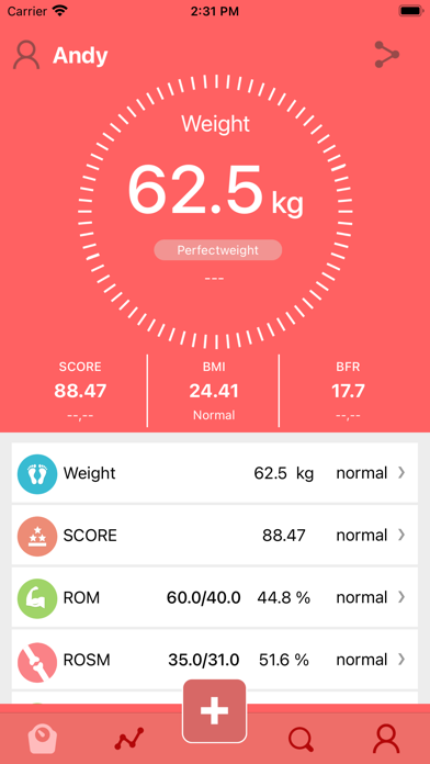 Capturas de pantalla de Smart Body Scale
