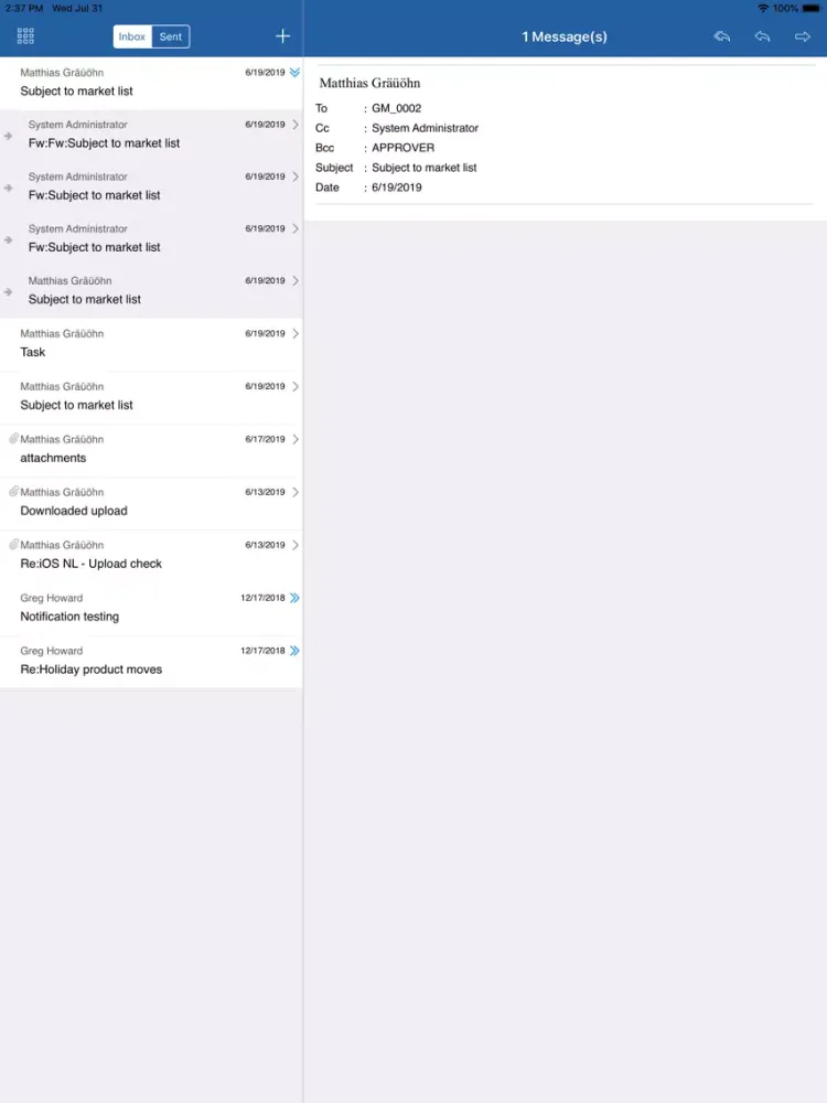 QNotes 1610 - Reflexis One iPad  Screenshots