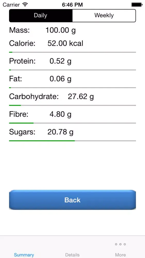 Скриншоты NutriPlus Lite