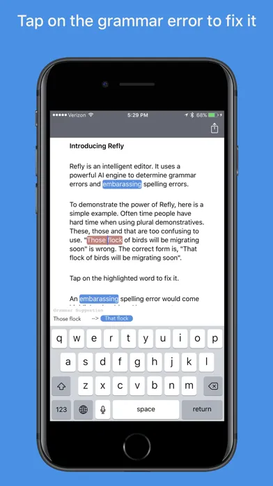 Tangkapan skrin Refly Editor