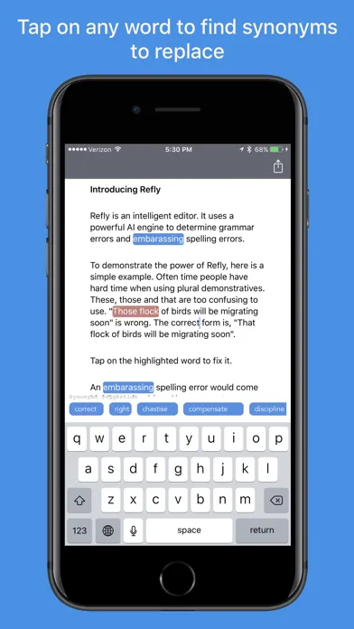 Tangkapan skrin Refly Editor