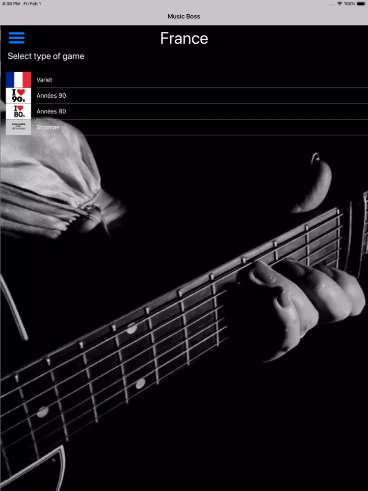 Music Boss Chanson française iPad  Screenshots