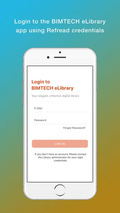 Capturas de tela do BIMTECH eLibrary