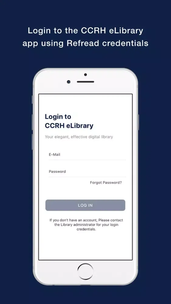 Captures d'écran de CCRH eLibrary