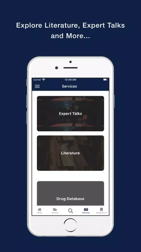 Captures d'écran de CCRH eLibrary