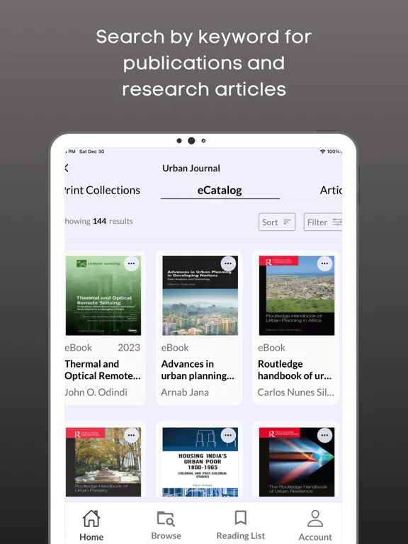 CEPT Digital Library iPad  Screenshots