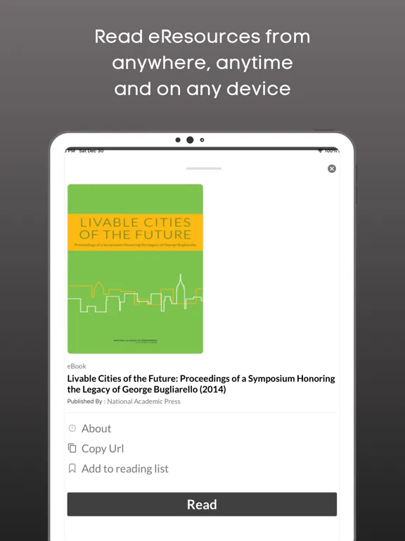 CEPT Digital Library iPad  Screenshots