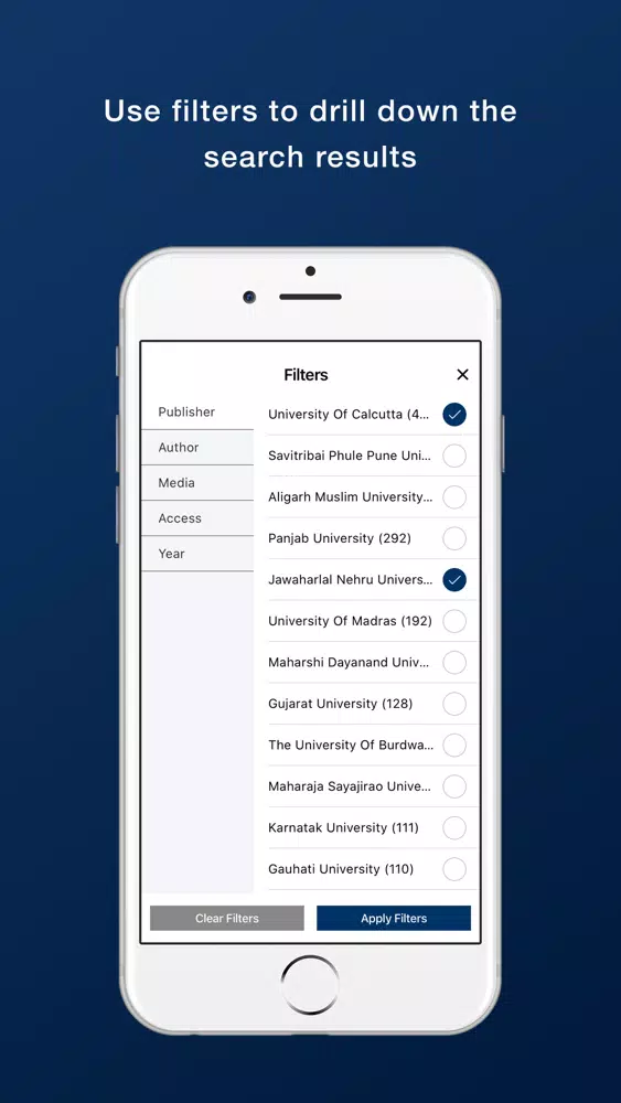 Tangkapan layar Saraswati eLibrary