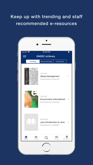 Screenshot di GNDEC eLibrary