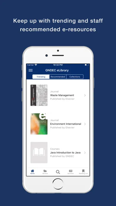 Ảnh chụp màn hình của GNDEC eLibrary