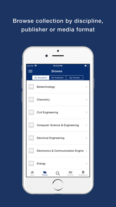 Screenshot di GNDEC eLibrary