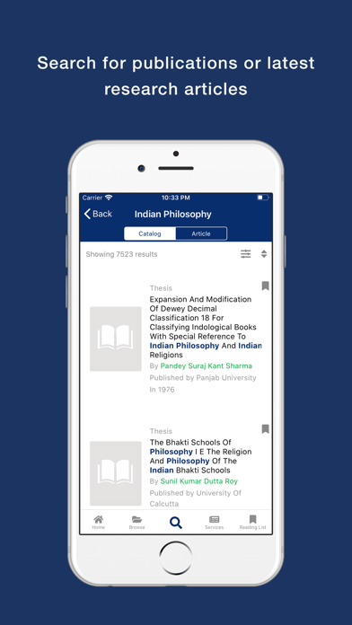 Screenshot di GNDEC eLibrary