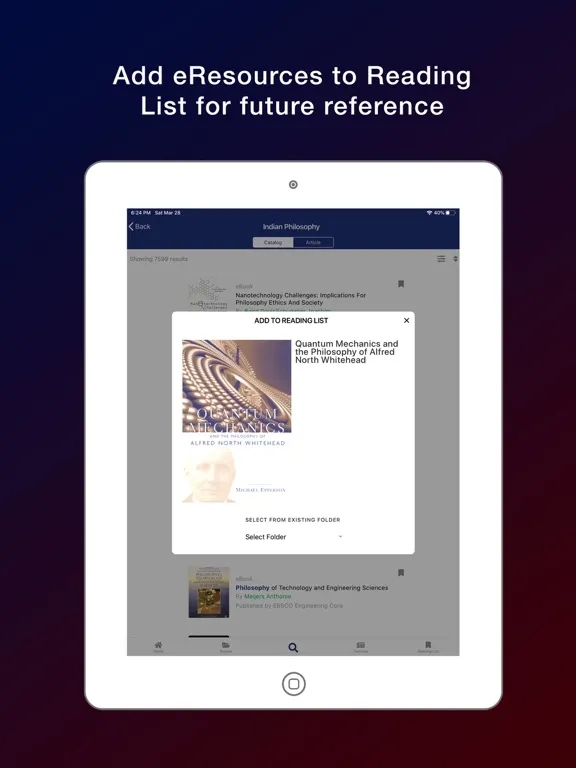 Screenshot di JCBOSEUST eLibrary iPad 