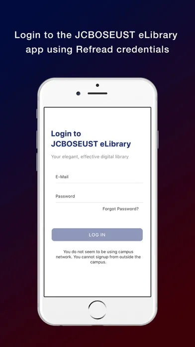 Screenshot di JCBOSEUST eLibrary