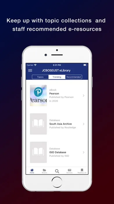Screenshot di JCBOSEUST eLibrary