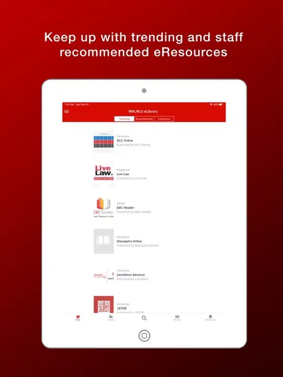 RMLNLU eLibrary iPad  স্ক্রিনশট