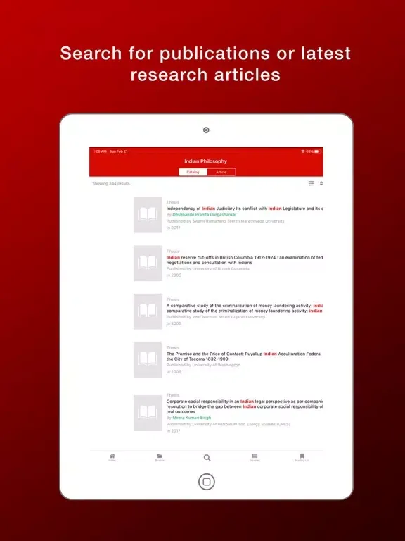 RMLNLU eLibrary iPad  স্ক্রিনশট