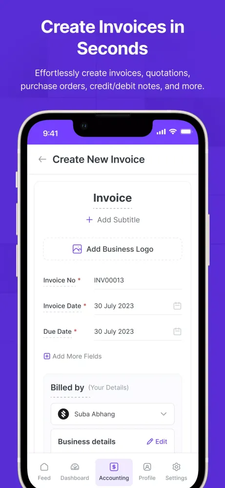 Invoice Maker, Billing:Refrens Screenshots
