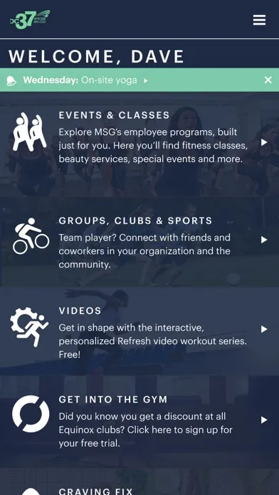 Tangkapan skrin DC37 Rewards App