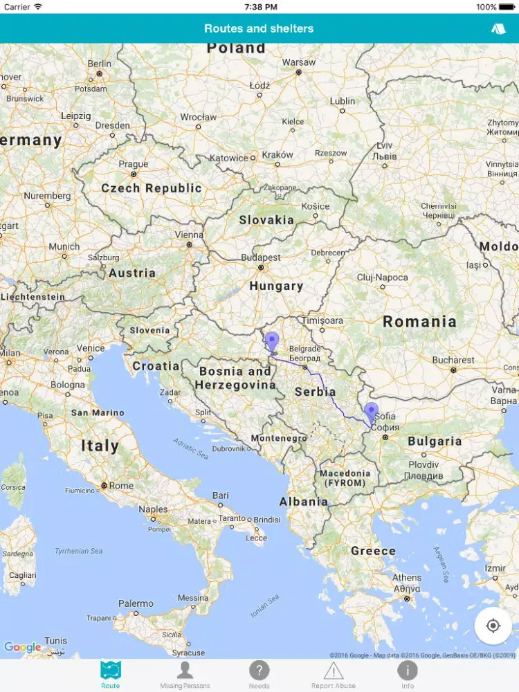 Refugees in Serbia iPad  سکرین شاٹس