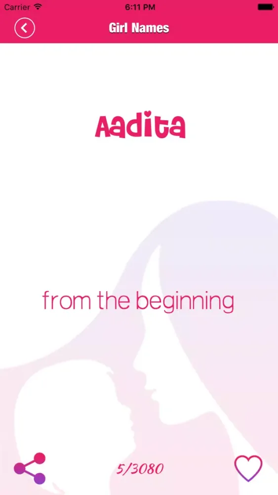 ภาพหน้าจอของ Baby Names - Hindu