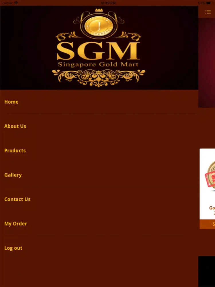 Singapore Gold Mart iPad  স্ক্রিনশট