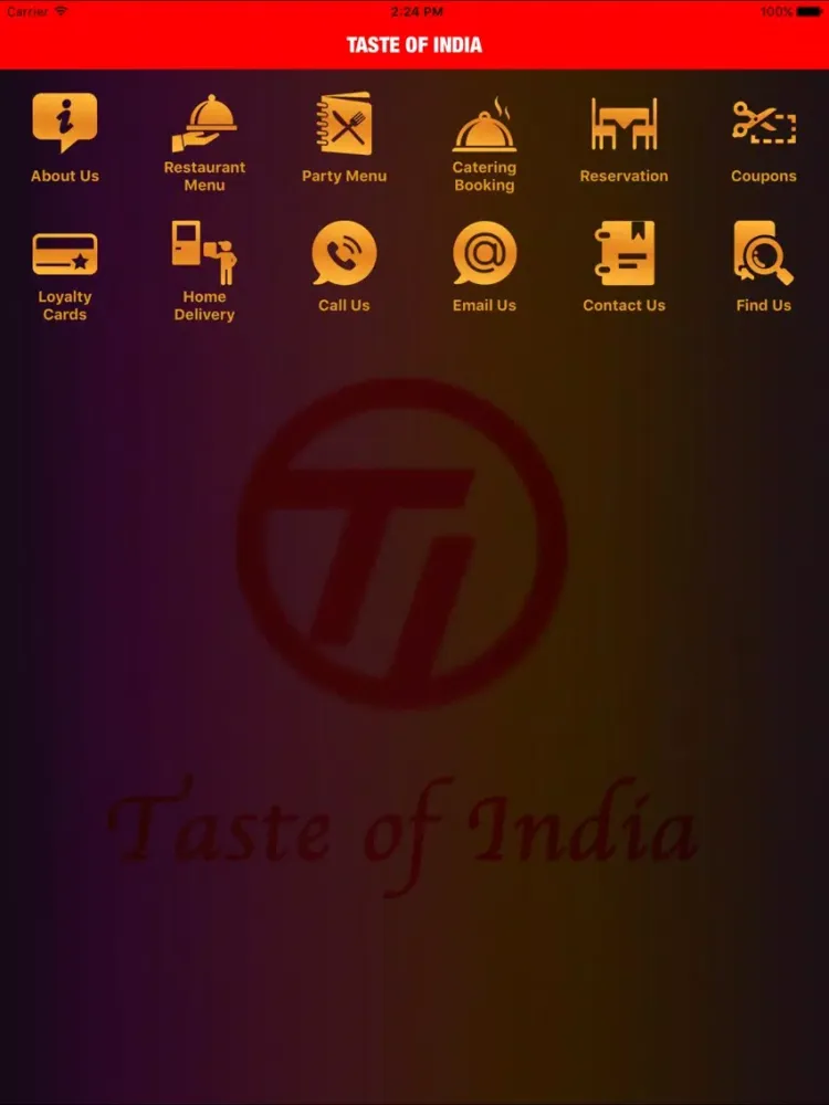 Ảnh chụp màn hình của Taste of India - Singapore iPad 