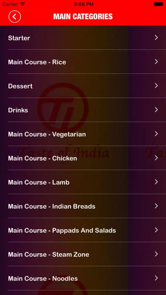 Ảnh chụp màn hình của Taste of India - Singapore