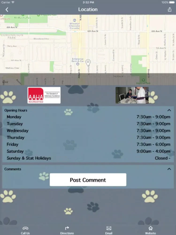 Скриншоты Albert North Veterinary Clinic iPad 