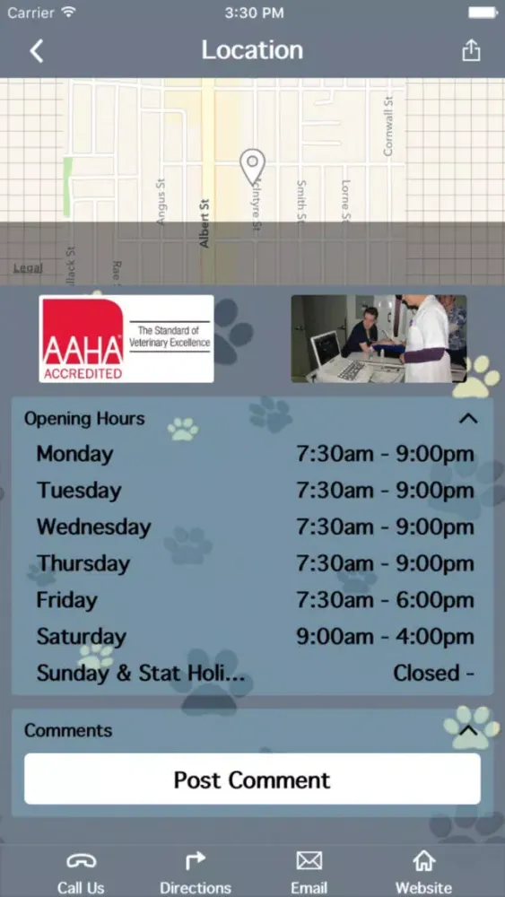 Скриншоты Albert North Veterinary Clinic