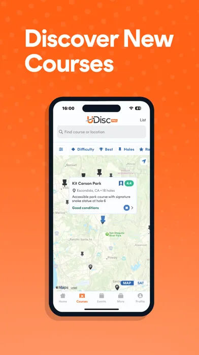 Captures d'écran de UDisc Disc Golf
