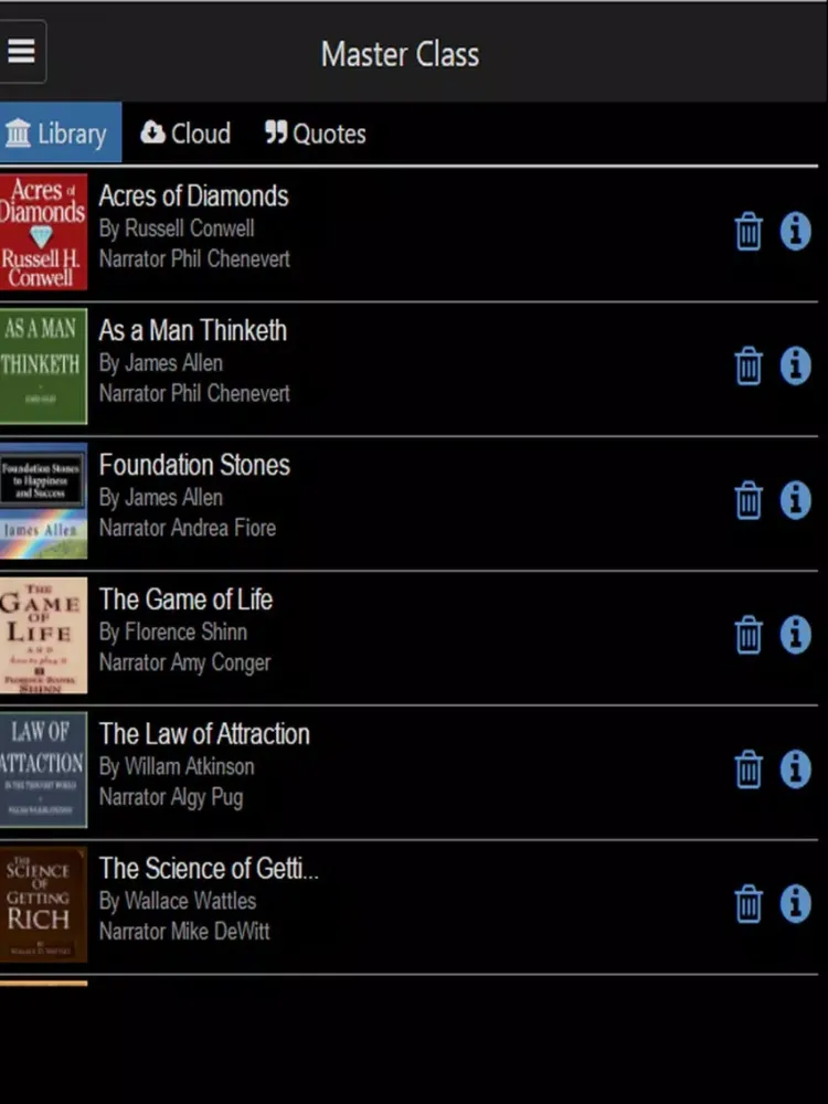 Скриншоты Law of Attraction Audiobooks iPad 