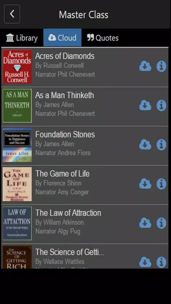 Скриншоты Law of Attraction Audiobooks