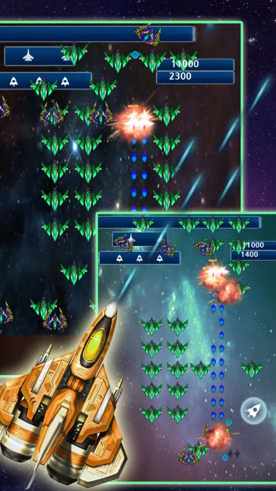 Tangkapan skrin Extreme Space Airplane Attack