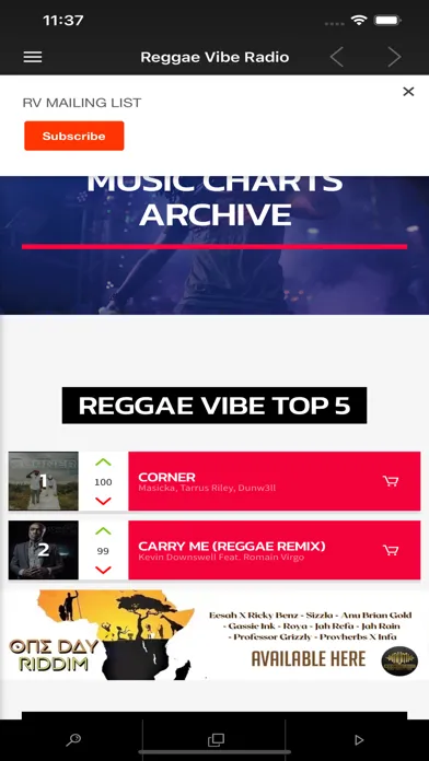 Скриншоты Reggae Vibe Radio