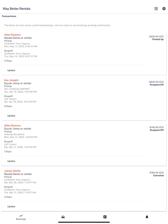 Скриншоты WayBetter Rentals Fleet Manage iPad 