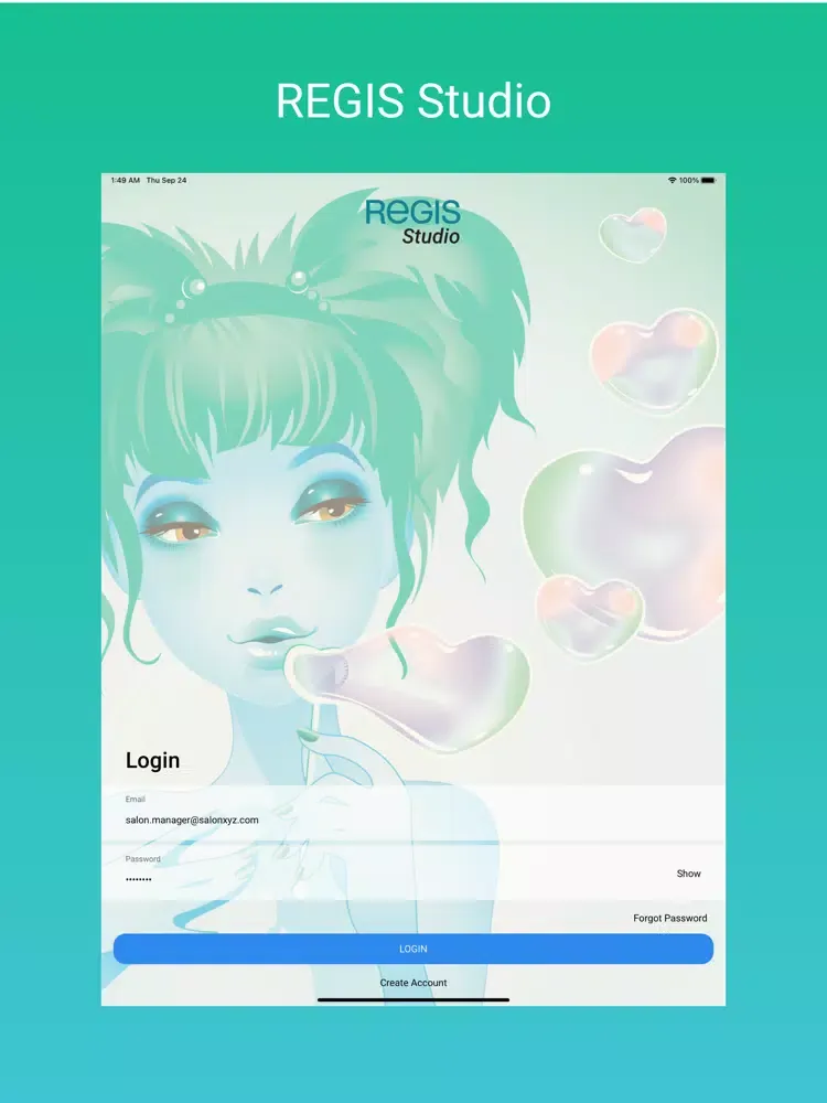 REGIS Studio iPad 应用截图